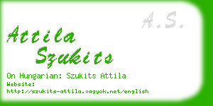 attila szukits business card